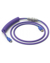 Glorious PC Gaming Race Coiled Cable Prism Pink, USB-C to USB-A Spiralcable - 1,37m, pink - nr 1