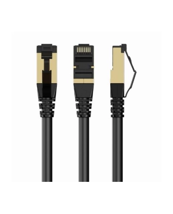 GEMBIRD PP8-LSZHCU-BK-7.5M S/FTP Kat. 8 LSZH patchcord czarny 7.5m