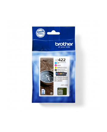 BROTHER Black Cyan Magenta and Yellow Ink Cartridges Multipack Each cartridge prints up to 550 pages - DR Version