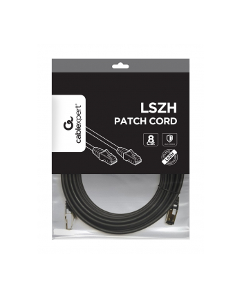 GEMBIRD PP8-LSZHCU-BK-10M S/FTP Kat. 8 LSZH patchcord czarny 10m