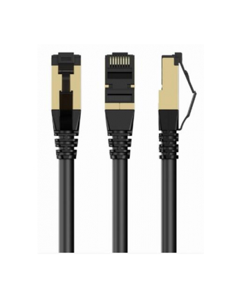 GEMBIRD PP8-LSZHCU-BK-15M S/FTP Kat. 8 LSZH patchcord czarny 15m