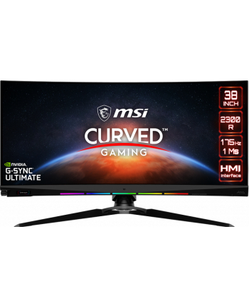 MSI Optix MEG381CQR Plus 37.5inch IPS QHD+ Curved 2300R 21:9 450cd/m2 1ms 175Hz HDMI2.0x2 DP HUB USB