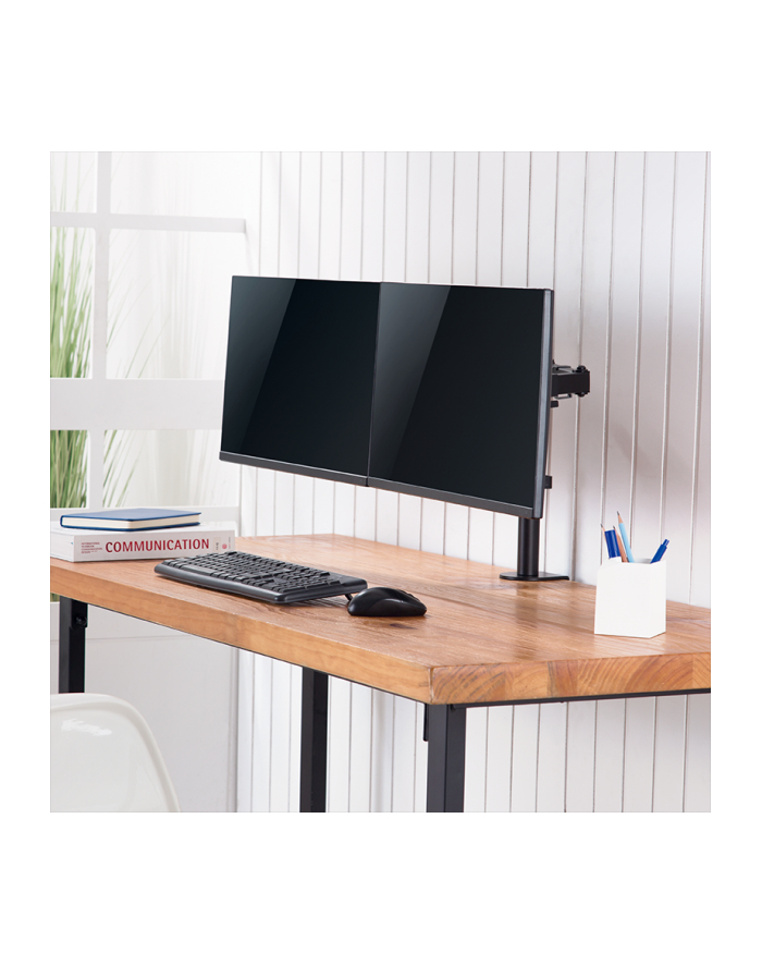 LOGILINK BP0098 Uchwyt na dwa monitory 17–32inch regulowana długość ramienia główny