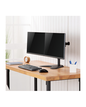 LOGILINK BP0099 Stojak na dwa monitory 17–32inch stal długość ramienia: każde 390mm