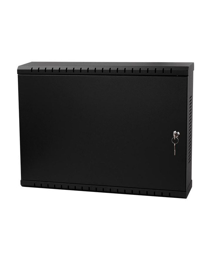 NETRACK Szafa wisząca V-Line Rack 19inch 2U/120mm - czarny drzwi metalowe główny