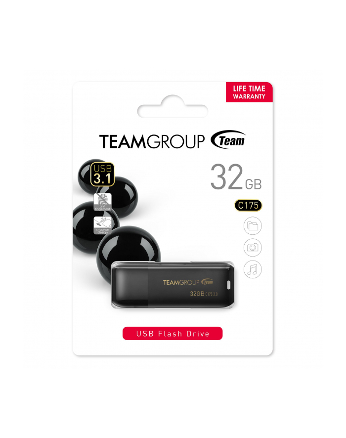 team group TEAMGROUP memory USB C175 32GB USB 3.1 Black główny