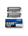 BROTHER TN2320 TWIN-pack Kolor: CZARNY toners BK 2600pages/cartridge - nr 10