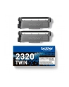 BROTHER TN2320 TWIN-pack Kolor: CZARNY toners BK 2600pages/cartridge - nr 20
