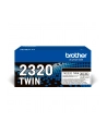 BROTHER TN2320 TWIN-pack Kolor: CZARNY toners BK 2600pages/cartridge - nr 22