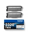 BROTHER TN2320 TWIN-pack Kolor: CZARNY toners BK 2600pages/cartridge - nr 24