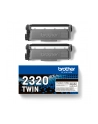 BROTHER TN2320 TWIN-pack Kolor: CZARNY toners BK 2600pages/cartridge - nr 4