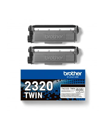 BROTHER TN2320 TWIN-pack Kolor: CZARNY toners BK 2600pages/cartridge nr 2