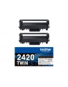 BROTHER TN2420 TWIN-pack Kolor: CZARNY toners BK 3000pages/cartridge - nr 35