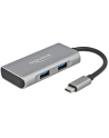 DeLOCK external USB 3.2 hub gy - USB3.2> 3 x USB Type-A + 1 x USB Type-C - nr 7