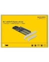 DeLOCK PCIe x16 card> 2x M.2KeyB + 1xmSATA - nr 25