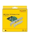 DeLOCK PCIe x1> 2x external SuperSpeed ??USB - (USB 3.2 Gen 1) USB Type-C - nr 9