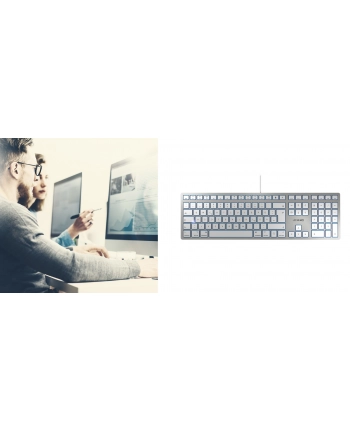 D-E Layout - Cherry KC 6000 SLIM FOR MAC D-E silver U nr 1