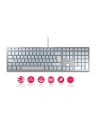 D-E Layout - Cherry KC 6000 SLIM FOR MAC D-E silver U - nr 40