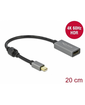 DeLOCK Mini DP 1.4> HDMI Adapter 4K 60Hz - 66570