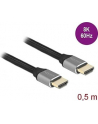 DeLOCK UHS HDMI 48Gbps 8K 60Hz 0.5m grey - 83994 - nr 2