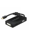 DeLOCK DP 1.2 Adapter> VGA / HDMI / DVI / Audio Bu - 4K passive Kolor: CZARNY - nr 1