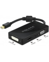 DeLOCK DP 1.2 Adapter> VGA / HDMI / DVI / Audio Bu - 4K passive Kolor: CZARNY - nr 7