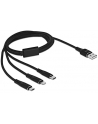 DeLOCK USB 3in1 Lightn. mUSB / USB-C 1m - 87155 Kolor: CZARNY - nr 10