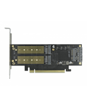DeLOCK PCIe x16 card> 2x M.2KeyB + 1xmSATA