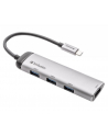 Verbatim USB-C multiport hub 4xUSB 3.2 silver - nr 21
