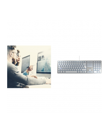 D-E Layout - Cherry KC 6000 SLIM FOR MAC D-E silver U