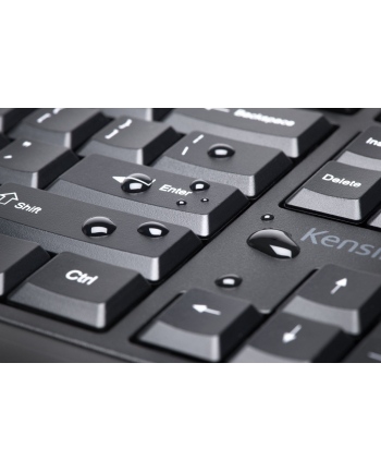 D-E Layout - Kensington Pro Fit Ergo Keyboard Cordless Kolor: CZARNY - K75401D-E