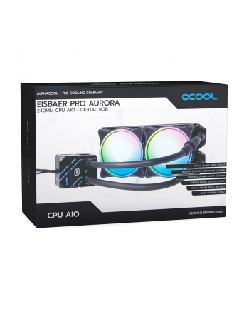 Alphacool Eisbär Pro Aurora 240 CPU Kolor: CZARNY - 1019573