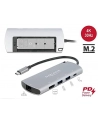 DeLOCK USB-C DS M.2 Slot-4K HDMI / USB / LAN - + PD 3.0 - nr 7