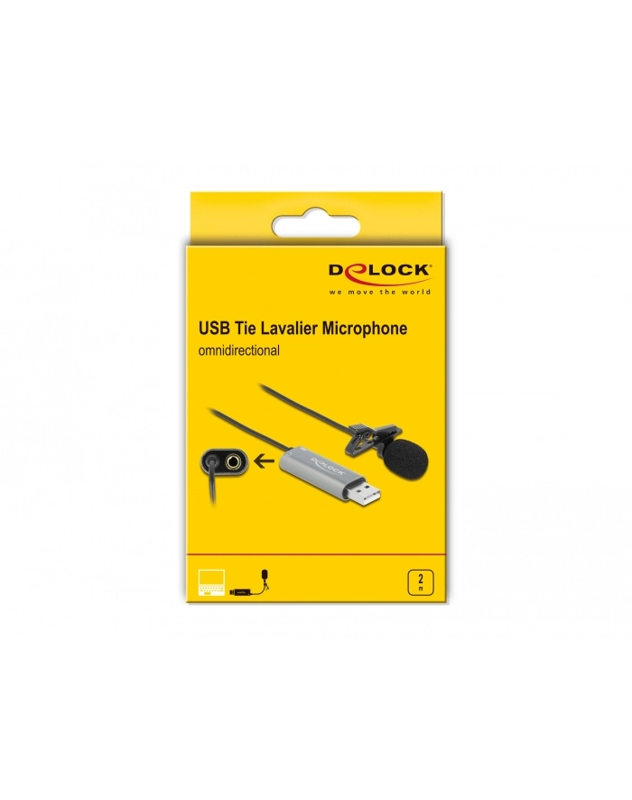 DeLOCK USB tie microphone - 66638 główny