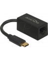 DeLOCK Adap USB3.2> USB-C St> GigaLan Kolor: CZARNY - 66043 - nr 1