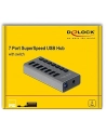 Delock External SS USB Hub 7Ports + Switch - 63669 - nr 12