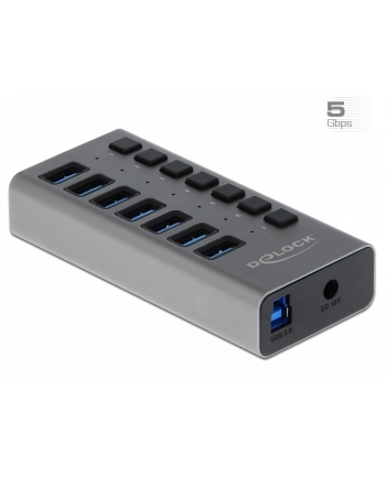 Delock External SS USB Hub 7Ports + Switch - 63669