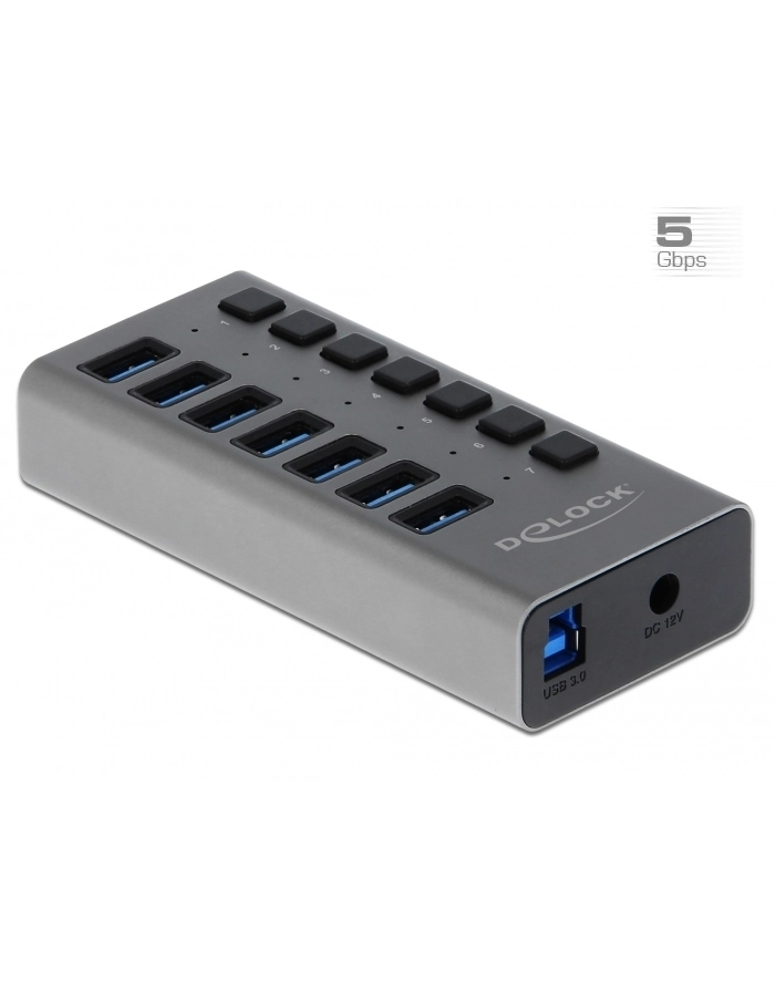 Delock External SS USB Hub 7Ports + Switch - 63669 główny