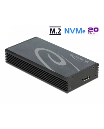DeLOCK external housing for M.2 NVMe PCIe SSD with SuperSpeed USB 20 Gbps (USB 3.2 Gen 2x2) USB Type-C socket, drive housing nr 1