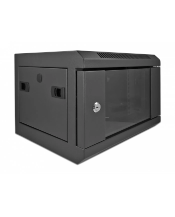 DeLOCK 25.4 cm (10 ) network cabinet with glass door, IT cabinet 43379