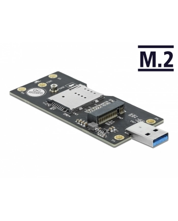 DeLOCK USB 3.0 conv. Type-A St> M.2 Key.B - with SIM slot nr 2