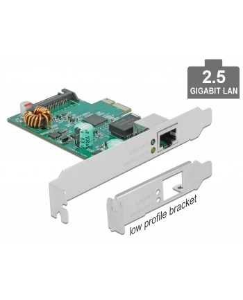 DeLOCK PCIe x1 K 1xRJ45 2.5GB LAN PoE - 89139
