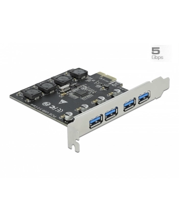 DeLOCK PCIe x1 K 4x ext USB-A BU SS USB - 90509
