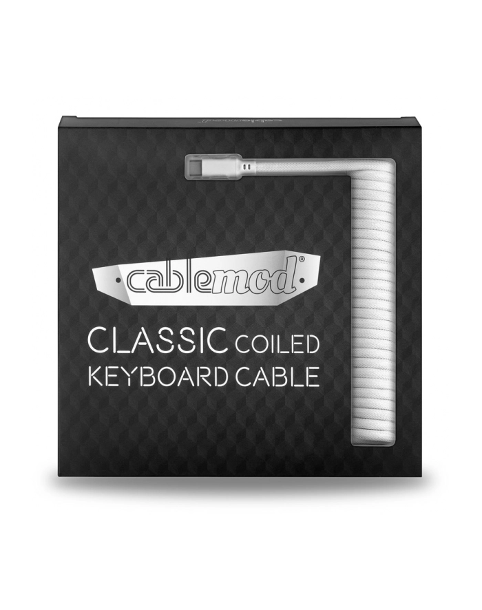 CableMod Classic Coiled Keyboard Cable Kolor: BIAŁY 1.50m - USB-A> USB-C główny