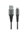 Goobay cable Lightning textile grey / silver 1,0m - 49268 - nr 1