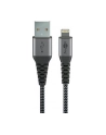Goobay cable Lightning textile grey / silver 1,0m - 49268 - nr 7
