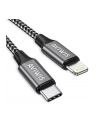 Goobay cable Lightning textile grey / silver 2.0m - 49269 - nr 17