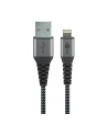 Goobay cable Lightning textile grey / silver 2.0m - 49269 - nr 18