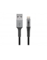 Goobay cable Lightning textile grey / silver 2.0m - 49269 - nr 1