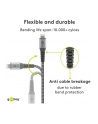 Goobay cable Lightning textile grey / silver 2.0m - 49269 - nr 9